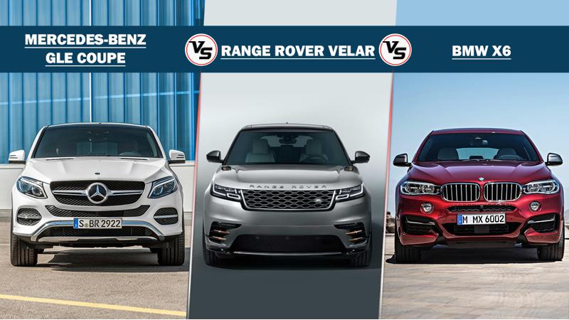 Range Rover Velar Vs Bmw X6 Vs Mercedes Benz Gle Coupe