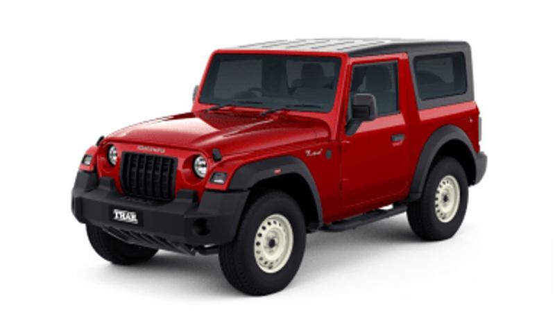 Mahindra Thar AX Std and AX variants go missing from the official ...