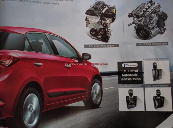 Hyundai i20 AT brochure leaked