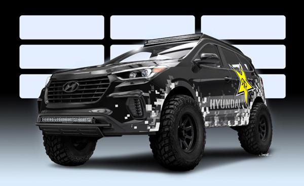 Rockstar Hyundai Santa Fe SEMA 2016