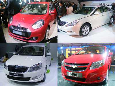 An exciting range of sedans at the Delhi Auto Expo 2012