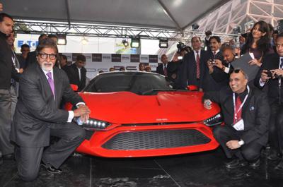 DC Avanti Supercar unveil by Amitabh Bachchan in Auto Expo