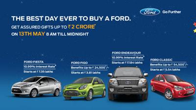 Drive home your dream car from Ford India’s ‘Midnight Sale’ this Sunday