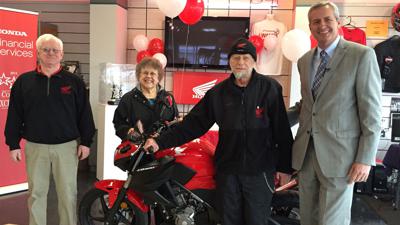 Honda surprises loyal Maryland native with a free motorcycle