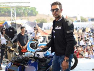 Indian cricketer Yuvraj Singh says, 'Riding a bike is tougher than cricket'