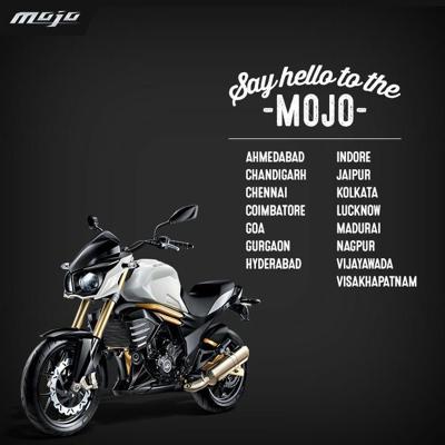 Mahindra Mojo introduced in 15 more cities in India