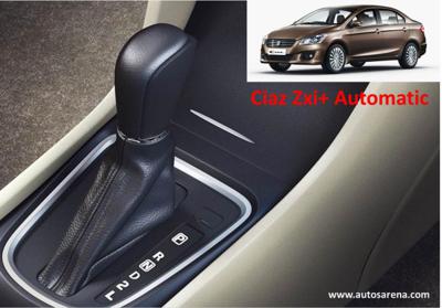Maruti Ciaz ZXi+ to get wider tyres and automatic transmission