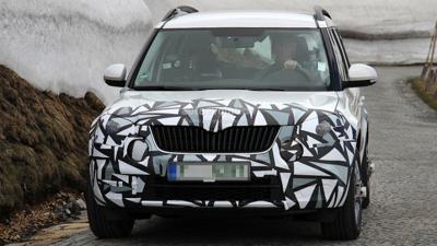 Skoda Yeti facelift caught performing road test