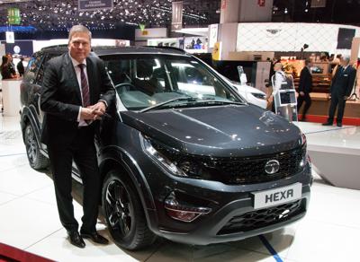 Tata showcases the Hexa Tuff at the Geneva Motor Show