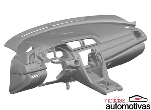 2016 Honda Civic Dashboard Patent Leak