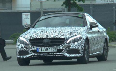 2016 Mercedes Benz C Class Coupe spotted in production ready form