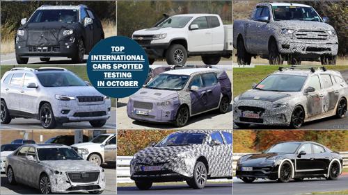 Top Nine International cars spotted testing in October 2017