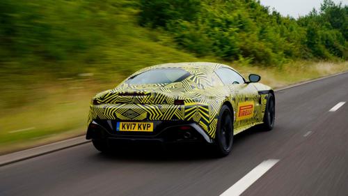 2018 Aston Martin V8 Vantage revealed with camouflaged body