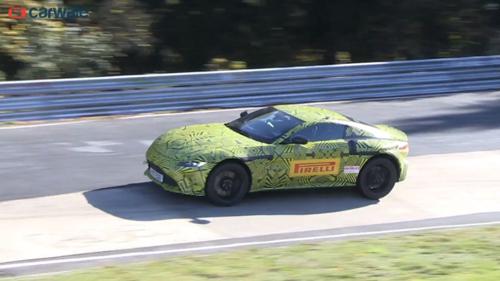 New gen Aston Martin spied at the Nurbugring
