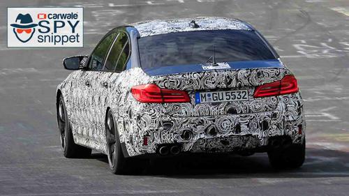New generation BMW M5 spied testing