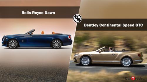 Bentley Continental GT Speed Vs Rolls-Royce Dawn side