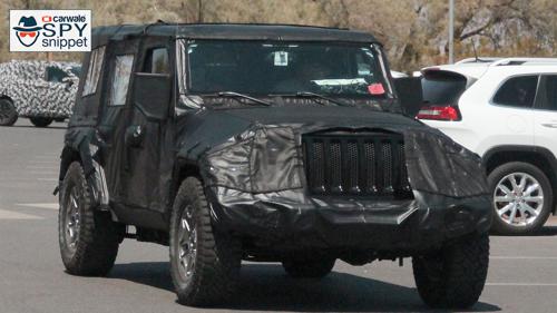 New generation Jeep Wrangler spied testing