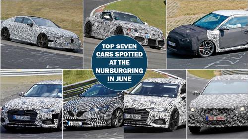 Seven vehicles spotted testing at the Nurburgring in June 