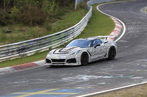 Chevrolet testing the new Corvette ZR1 on the Nurburgring
