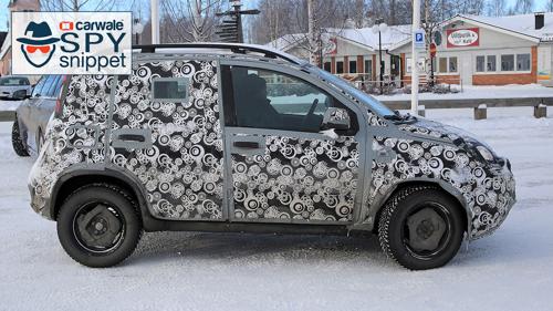 Facelifted Fiat Panda spotted testing