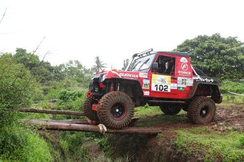 Force Motors team at SS3 of Prologue Leg on Day 1