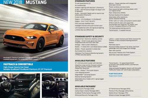 Ford Mustang facelift details revealed through leaked brochure