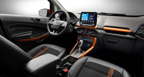Facelifted Ford EcoSport cabin