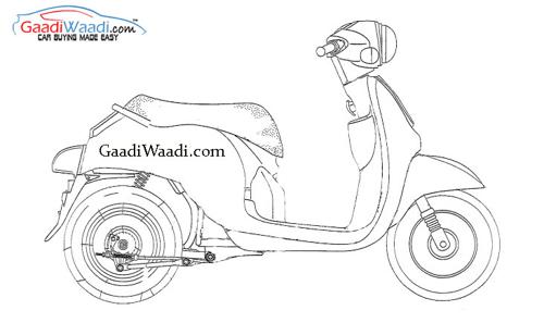 Honda Electric Scooter Patent Image