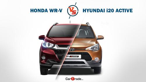 Honda WRV vs Hyundai i20 Active Spec comparison