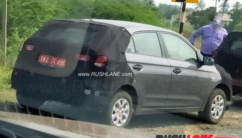 Facelifted Hyundai Elite i20 AT variant spotted on test