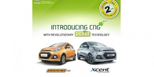 Hyundai Grand i10 and Xcent with CNG option