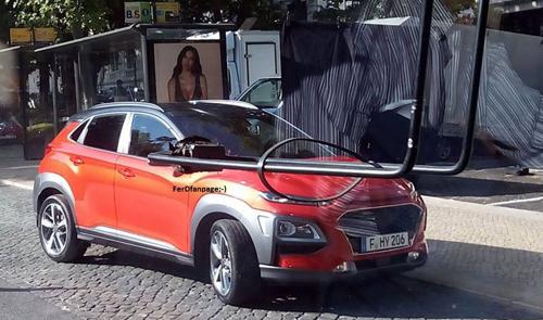 Hyundai Kona spotted in Portugal during TV commercial shoot