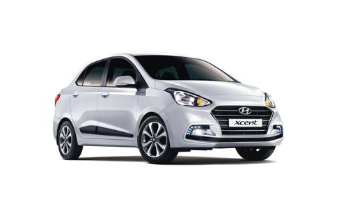 New Hyundai Xcent front