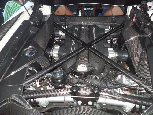 Lamborghini Aventador S engine
