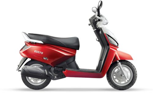 Mahindra Gusto Special Edition Red White