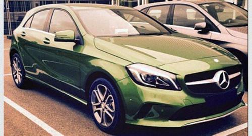 Mercedes-Benz A-class facelift version spotted undisguised