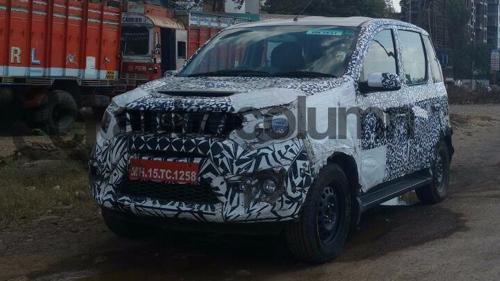 New Mahindra Canto Quanto Facelift Front Quarter Camouflaged Spyshot