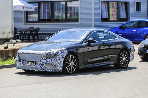 New Mercedes S63 AMG Coupe spied testing