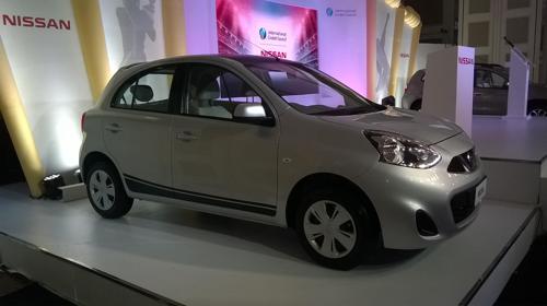 Nissan Micra on display at event
