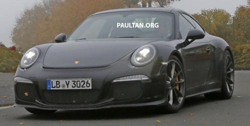 Porsche 911 R spyshots Front