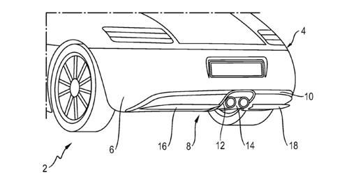 Porsche patents active rear diffuser
