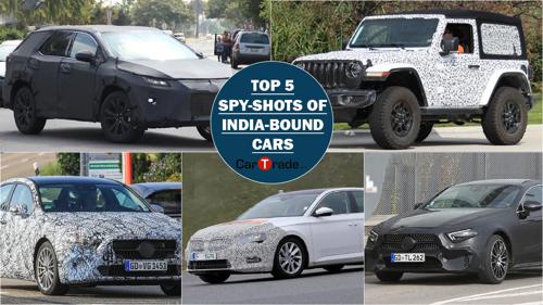 Top 5 spy-shots of India-bound cars