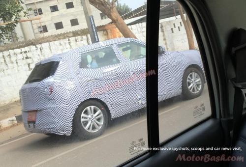 SsangYong Tivoli spotted on-test in India