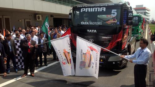 Tata T1 Prima Truck Racing Flagoff