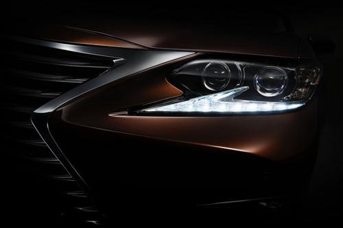 Teaser image of Lexus ES released before Shanghai Motor Show