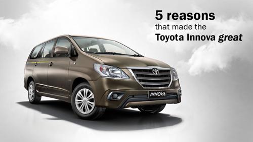 Toyota Innova Top 5 reasons that made it great
