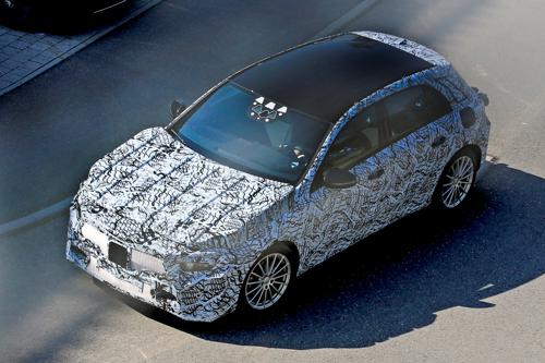 Upcoming generation of Mercedes A-Class spotted on test