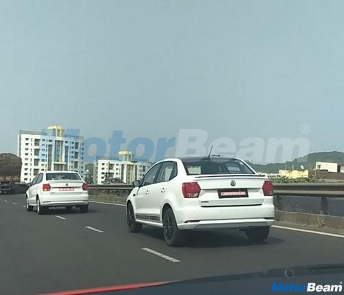 Volkswagen spotted testing the Ameo Sport