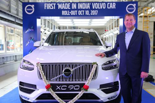 Volvo rolls out locally-assembled XC90 from their Banglore plant