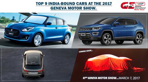 Nine India bound cars for Geneva 2017